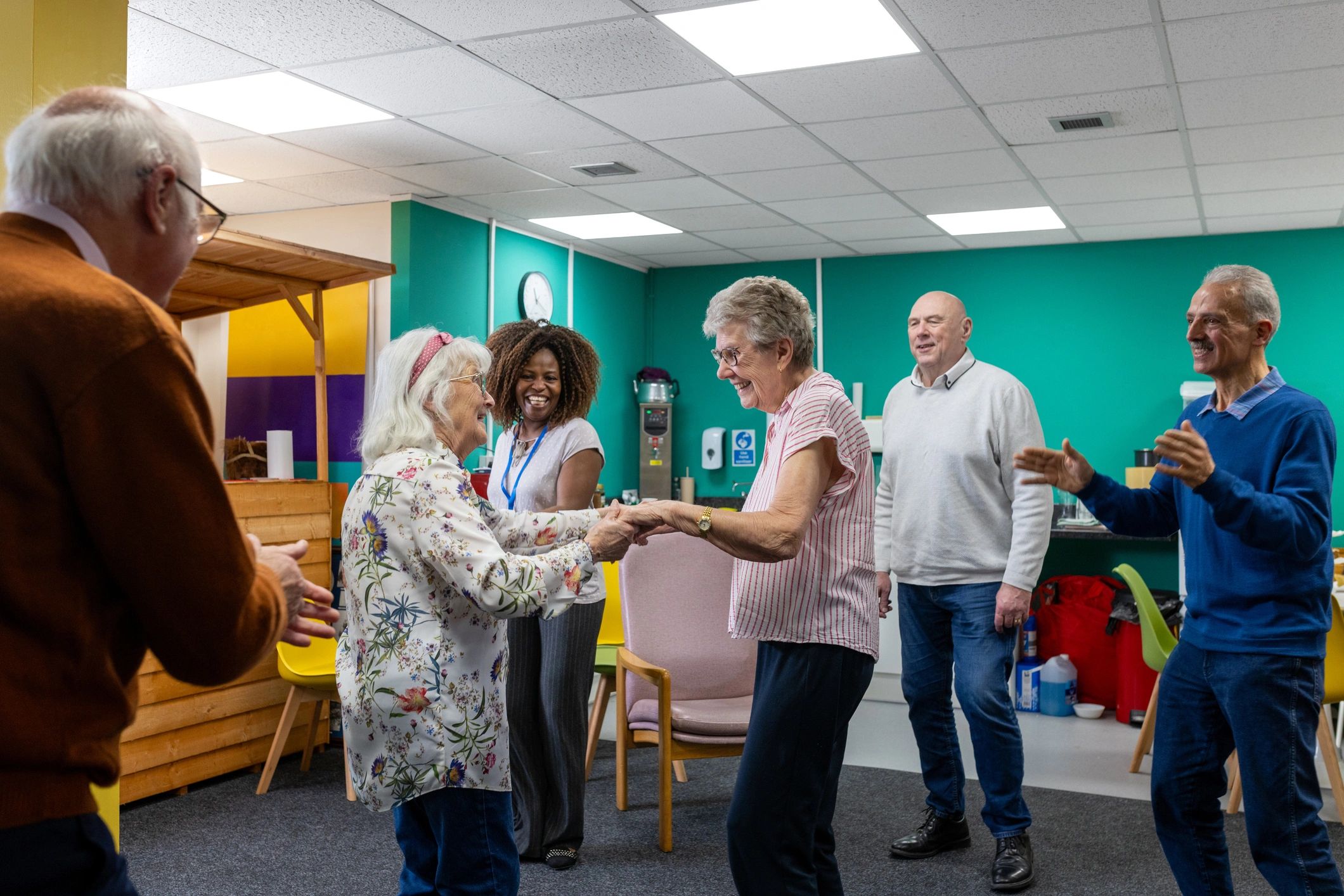 Community charity activity supported by volunteers